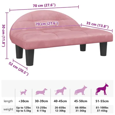 vidaXL lit pour chien Velours vidaXL lit pour chien Velours