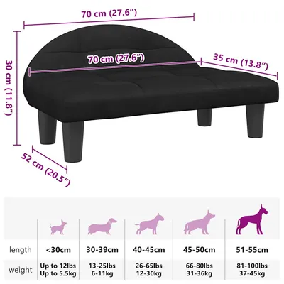 vidaXL lit pour chien Velours vidaXL lit pour chien Velours