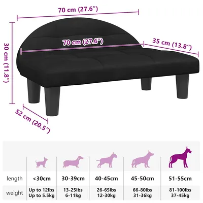 vidaXL lit pour chien Velours vidaXL lit pour chien Velours