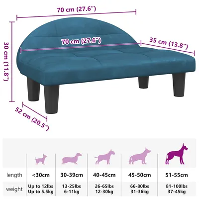 vidaXL lit pour chien Velours vidaXL lit pour chien Velours