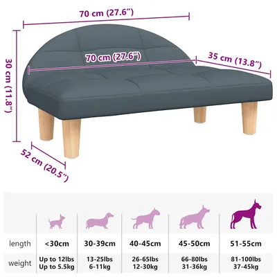 vidaXL lit pour chien Tissu vidaXL lit pour chien Tissu