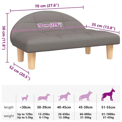 vidaXL lit pour chien Tissu vidaXL lit pour chien Tissu
