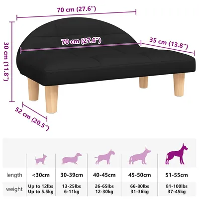 vidaXL lit pour chien Tissu vidaXL lit pour chien Tissu