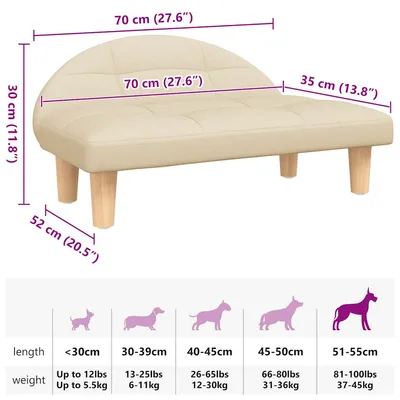 vidaXL lit pour chien Tissu vidaXL lit pour chien Tissu