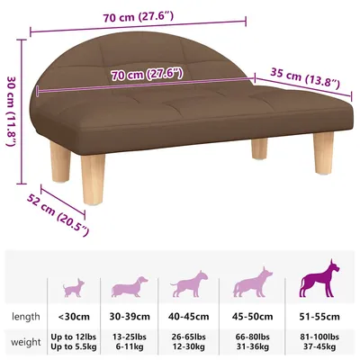 vidaXL lit pour chien Tissu vidaXL lit pour chien Tissu