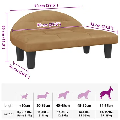 vidaXL lit pour chien Velours vidaXL lit pour chien Velours
