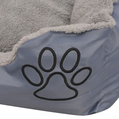 vidaXL lit pour chiens Tissu