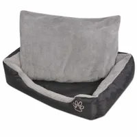 vidaXL lit pour chiens Tissu