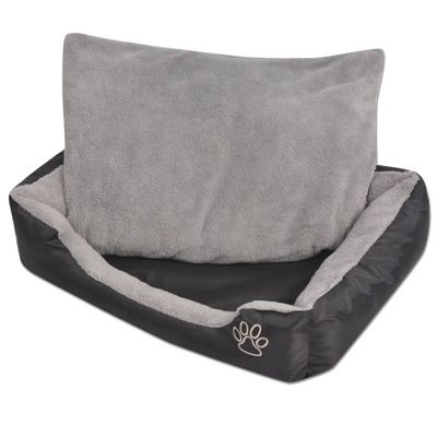 vidaXL lit pour chiens Tissu