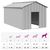 vidaXL niche pour chien Acier