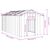 vidaXL niche pour chien Acier