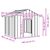 vidaXL niche pour chien Acier