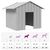 vidaXL niche pour chien Acier