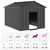 vidaXL niche pour chien Acier