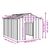 vidaXL niche pour chien Acier