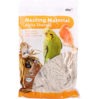 Matière pour nid, coton environ 50 g pour oiseaux