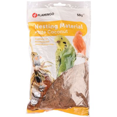 Flamingo - Fibre de coco 50 g, Matière pour nid, pour oiseaux