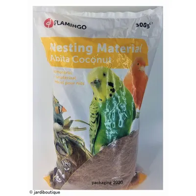 Flamingo - Fibre de coco 300 g, Matière pour nid, pour oiseaux