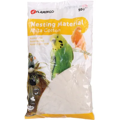Flamingo - Matériaux pour nids Abita - Coton 50 g pour oiseau