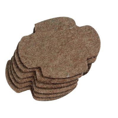 Flamingo - Tapis fond de nid en feutre ø 13 cm, lot de 6 pièces pour oiseau
