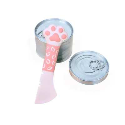 Zoomtopia Cuillère à nourriture humide pour chat mini spatule pour nourritu