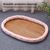 Pawzy Panier en osier pour chat - Natte rafraîchissante été (90x55cm)