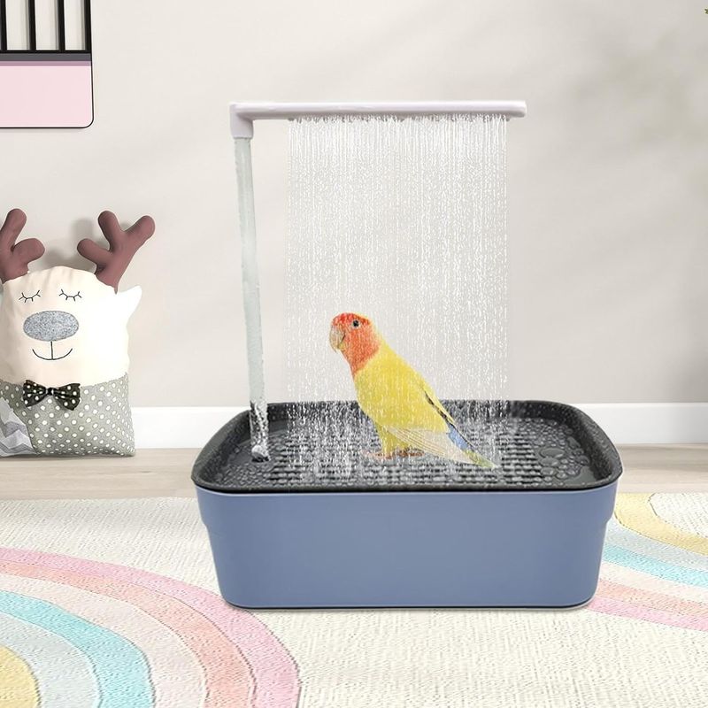 Douche à circulation d'eau automatique pour oiseaux et bain