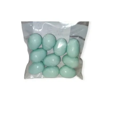 10 œufs artificiel en plastique ø 1.6 cm pour canari