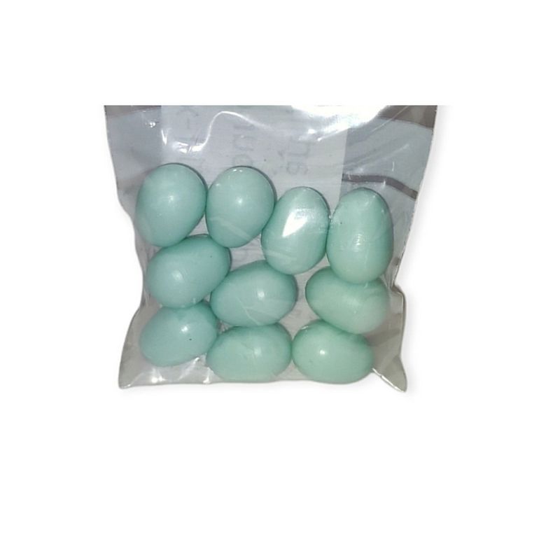 animallparadise - 10 œufs artificiel en plastique ø 1.6 cm pour canari