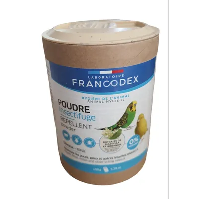 Francodex - Poudre Antiparasitaire Répulsive 150g pour oiseaux Francodex - Poudre Antiparasitaire Répulsive 150g pour oiseaux