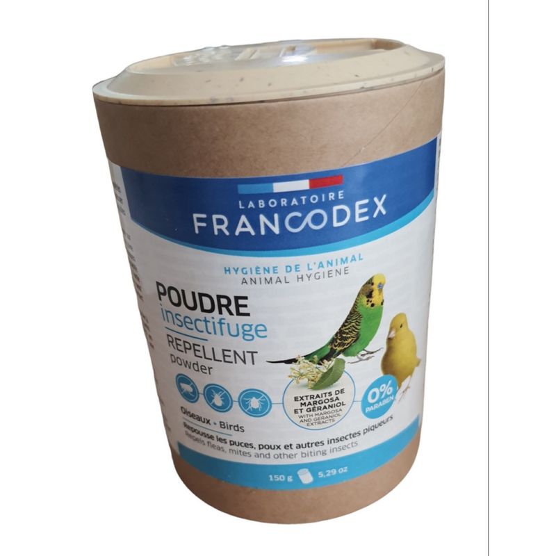 Francodex - Poudre Insectifuge 150g pour oiseaux