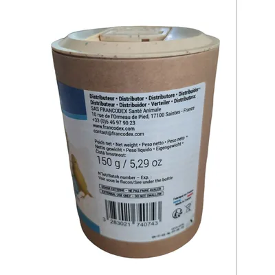 Francodex - Poudre Antiparasitaire Répulsive 150g pour oiseaux