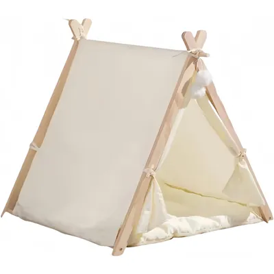 Pawzy Tente lavable pour chat - 4 saisons (Blanc)