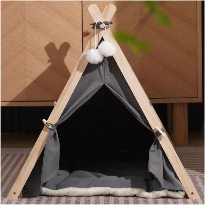 Pawzy Tente lavable pour chat - 4 saisons (Vert)