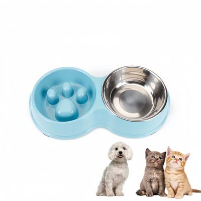 Pawzy Bol d'alimentation ralenti et d'eau pour animaux