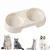 Pawzy Gamelle double, adaptée aux chats et aux chiens