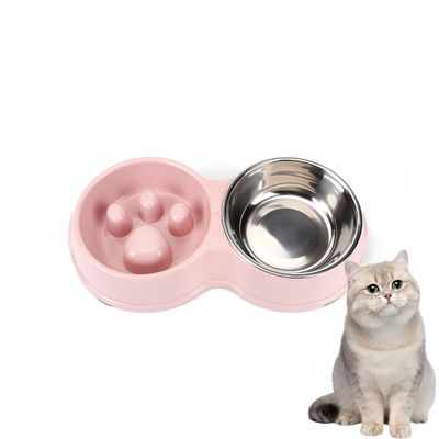 Pawzy Bol d'alimentation ralenti et d'eau pour animaux