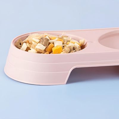 Pawzy Gamelle double, adaptée aux chats et aux chiens