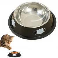 Zoomtopia Gamelle pour chat et chien en acier inoxydable