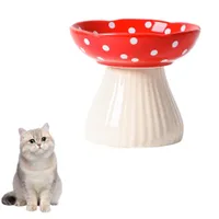 Zoomtopia Gamelle surélevée en céramique pour chat et petit chien