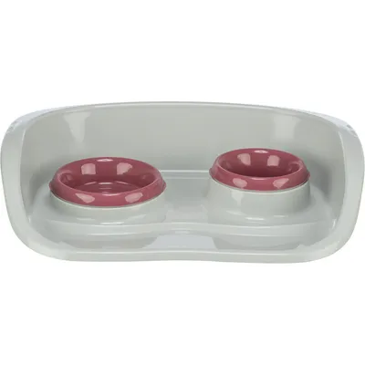 Trixie - Plateau repas 0.25 et 0.3 litre pour chats ou petit chiens couleur