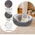 Pawzy Couchage chat douillet - Forme donut pour l'hiver
