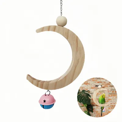 Pawzy Jouet en bois pour perroquet