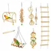 FurryFusion lot de 8 Jouet en bois pour perroquet