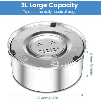 ZooVenture Abreuvoir gamelle anti - éclaboussure pour chien et chat