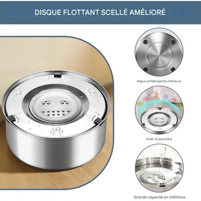 ZooVenture Abreuvoir gamelle anti - éclaboussure pour chien et chat