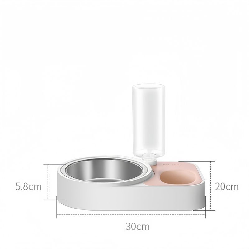 Pawzy Gamelle-fontaine 2 en 1 pour animaux