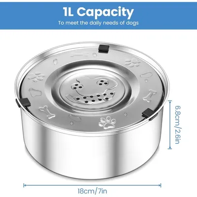 ZooVenture Abreuvoir gamelle anti - éclaboussure pour chien et chat