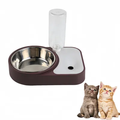 Pawzy Gamelle-fontaine 2 en 1 pour animaux