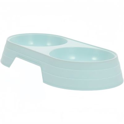 Pawzy Gamelle double chat/chien - Paille de blé, stable